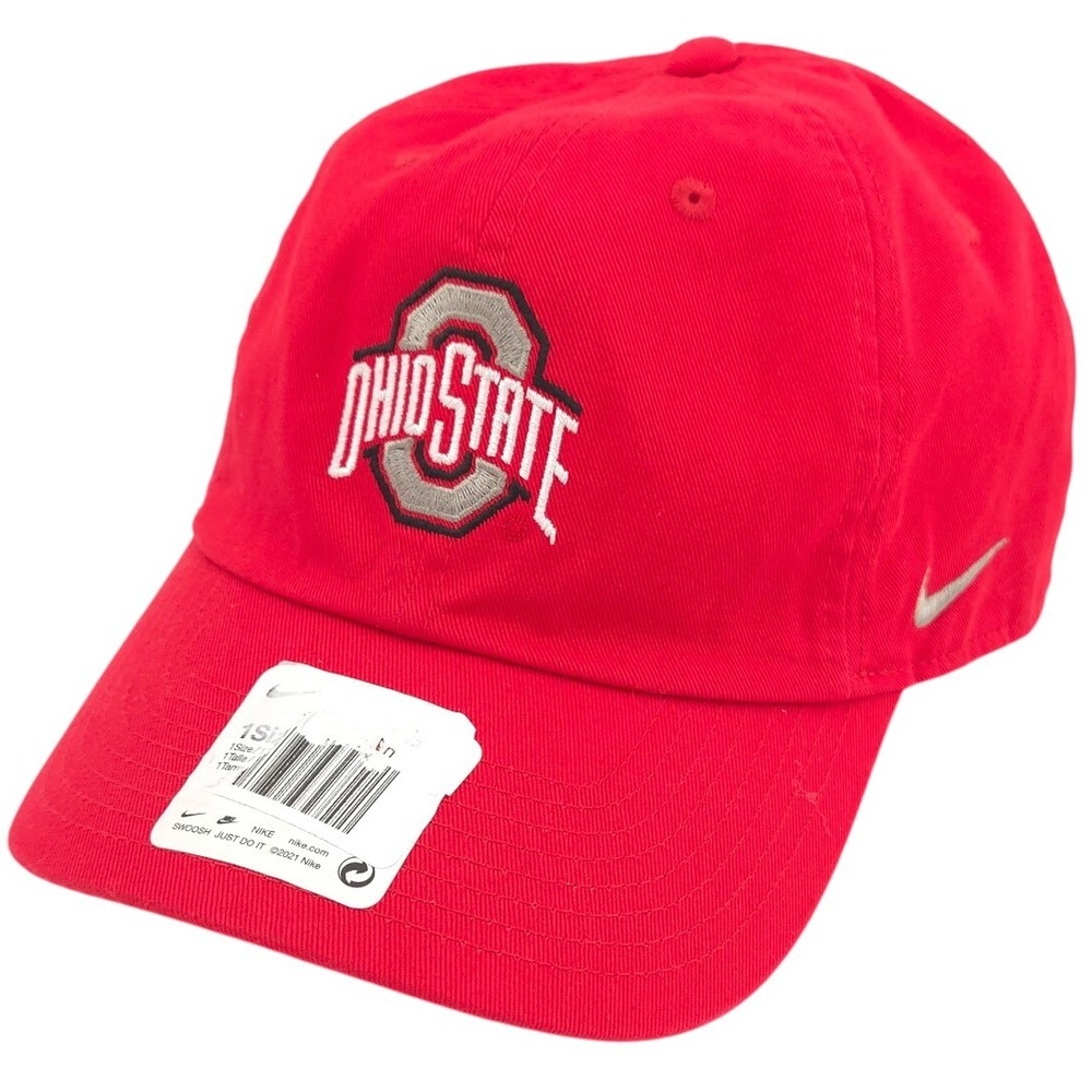 Nike Ohio State Buckeyes Hat Mens Red Heritage86 Adjustable Strap Cap OSFM NEW